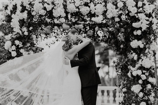 Shimmering and Sophisticated Classic White Wedding