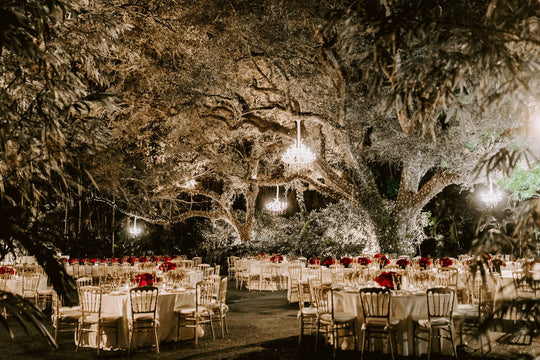 Ethereal Outdoor Dinner Party in the Enchanted Garden of a Private Estate