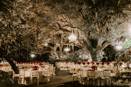 Ethereal Outdoor Dinner Party in the Garden of a Private Estate